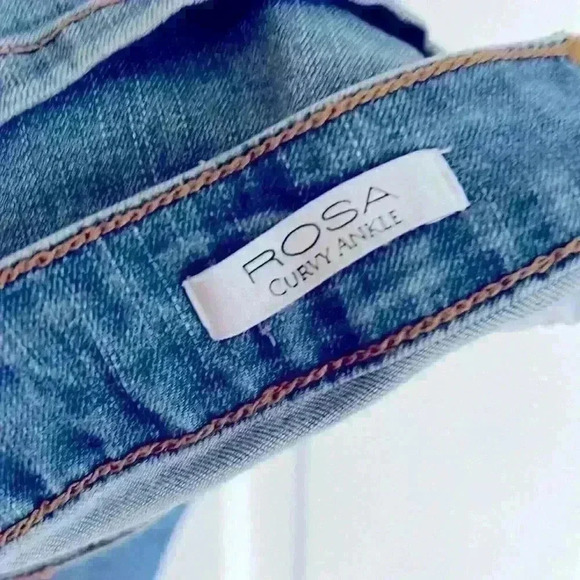 Sofia Jeans Rosa Hi Rise Curvy Ankle destructed hem midwash size 6S chic dress - Picture 5 of 16